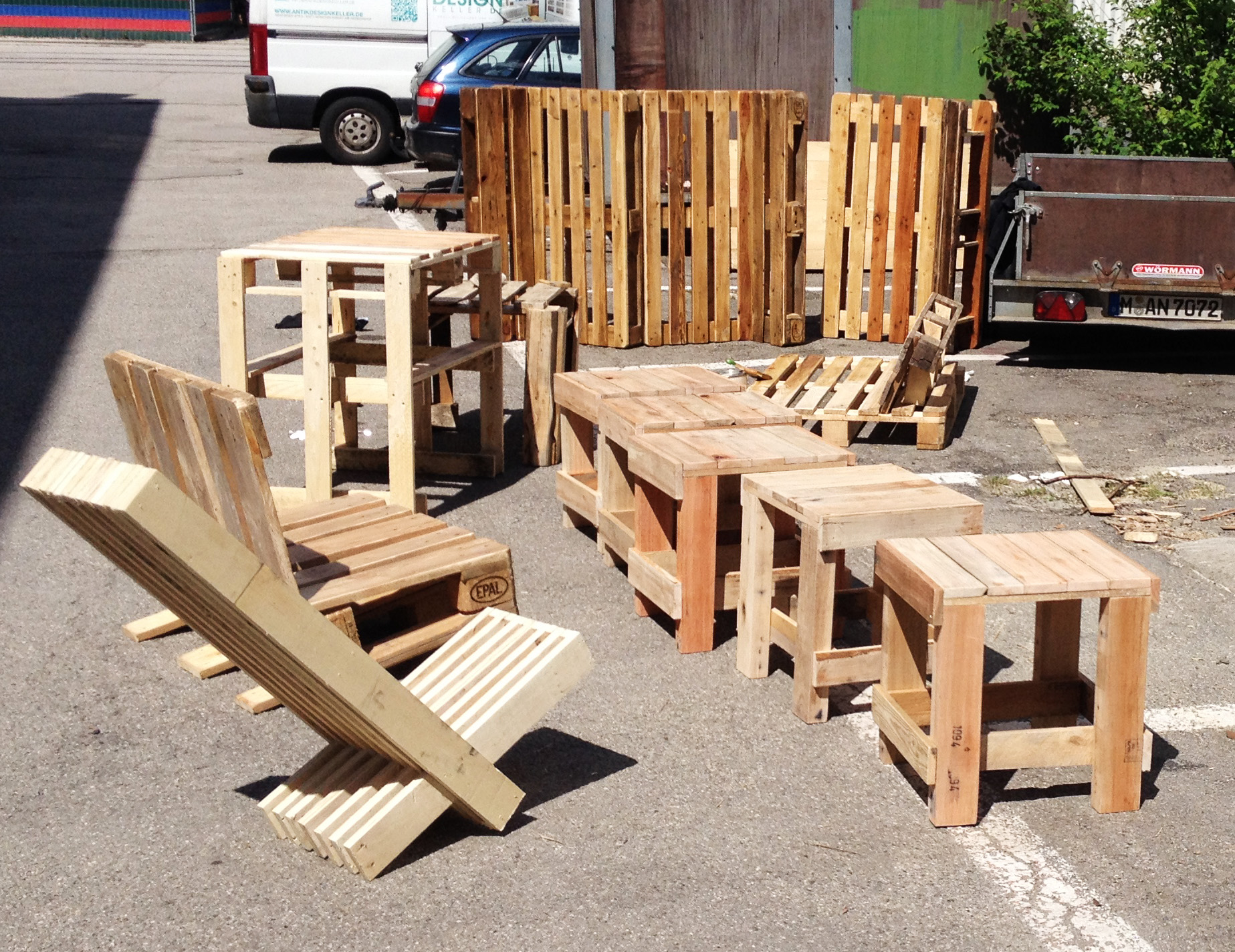 Palettenmöbel bauen