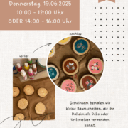 Bunte Baumscheiben – Malspaß in den Pfingstferien